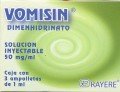 VOMISIN SOLUCION INYECTABLE 50 MG / 1 ML