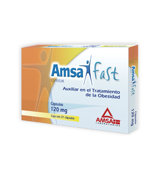 AMSA FAST (ORLISTAT) DE 120 MG CAJA CON 21 CAPSULAS - Labsco Promedic